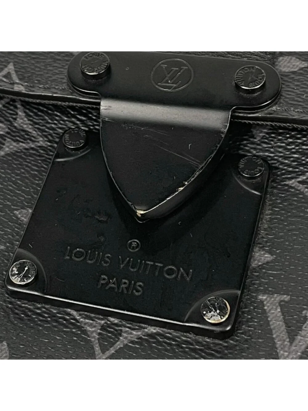 Louis Vuitton S Lock Vertical Wearable Wallet Shoulder Bag Monogram Eclipse